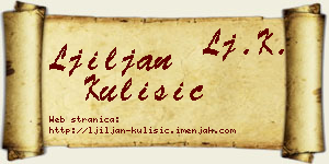 Ljiljan Kulišić vizit kartica